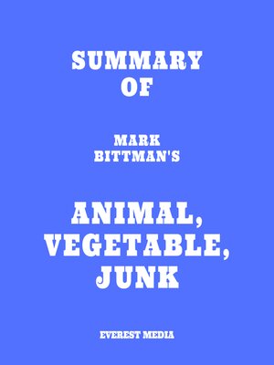 cover image of Summary of Mark Bittman's Animal, Vegetable, Junk